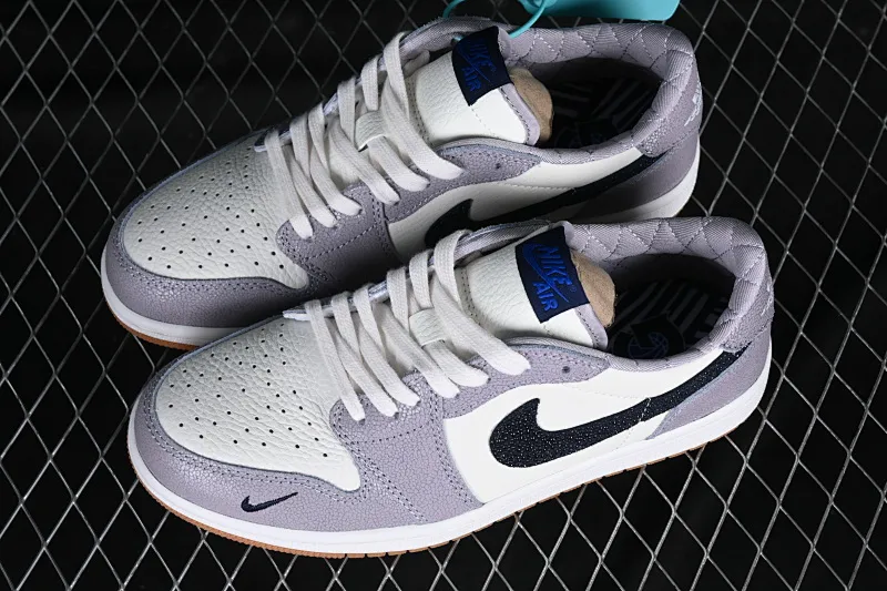 All categories Air Jordan Jordan series basketball shoes Air Jordan 1 Low Z version Air Jordan 1 Low AJ1 Joe 1 black and white gray burst pattern low-top cultural basketball shoes DZ0795-105